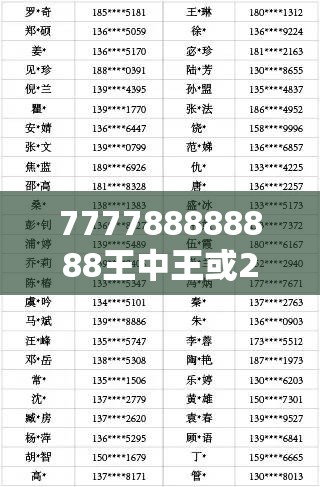 777788888888王中王或2025全年免费资料开奖结果，升级分析、专家解读解释与落实,谨防华而不实包装
