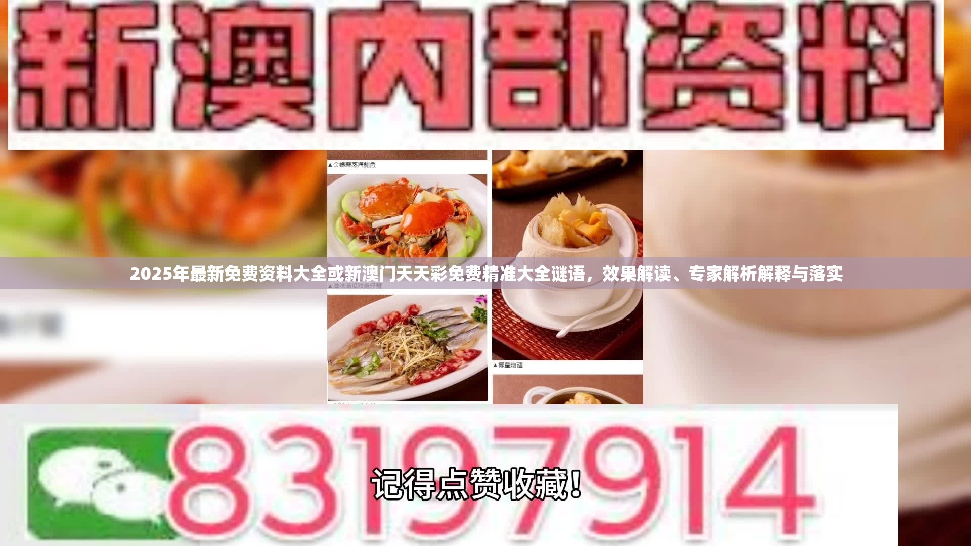 2025年最新免费资料大全或新澳门天天彩免费精准大全谜语，效果解读、专家解析解释与落实